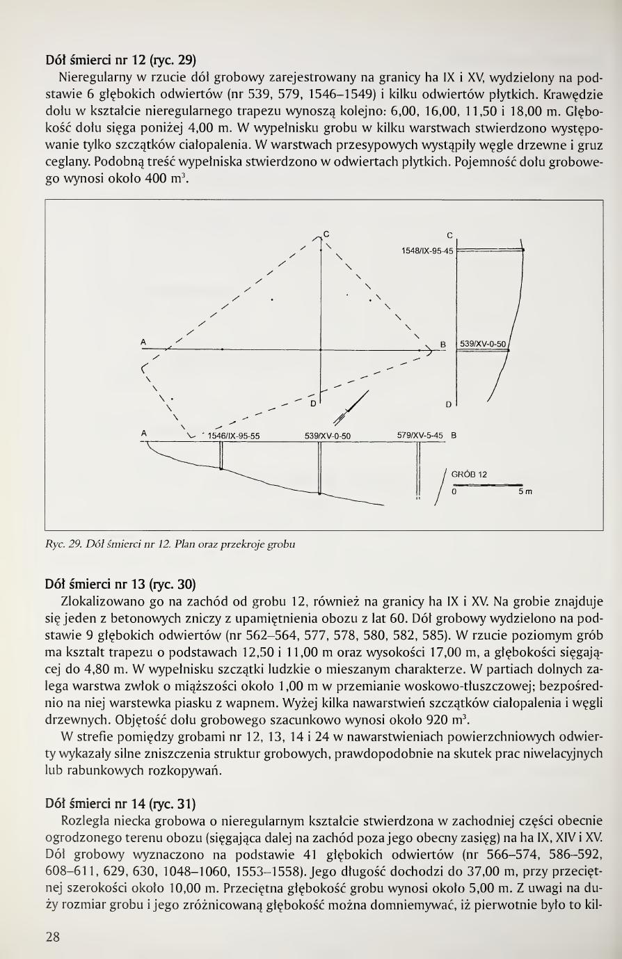 Kola 2000 page 28, Figs. 29 and 31, plans of Pits 12 and 14