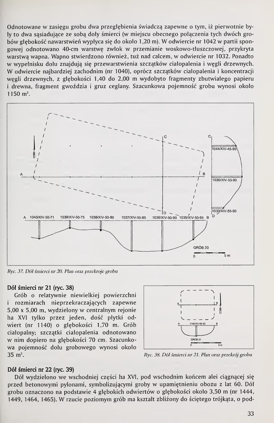 Kola 2000 page 33, Figs. 37 and 38, plans of Pits 20 and 21