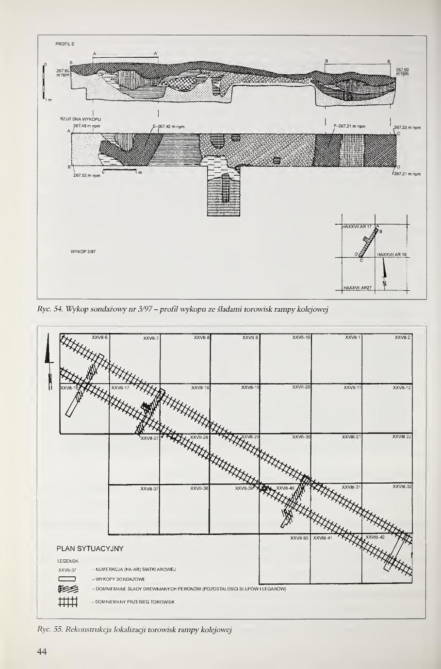 Kola 2000 page 44, Fig. 54 ramp trench profile and Fig. 55 reconstruction
