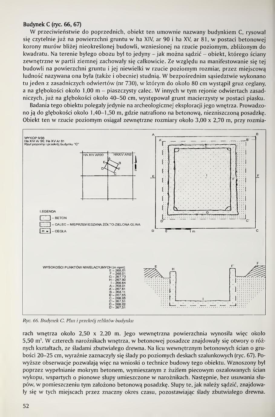 Kola 2000 page 52, Building C section opening with Fig. 66