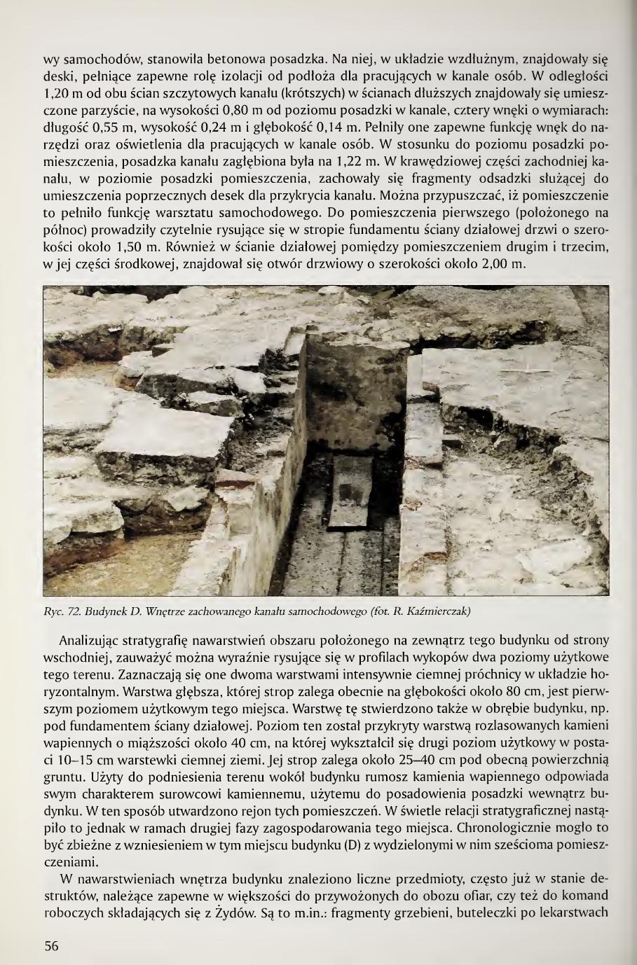 Kola 2000 page 56, Fig. 72, interior of preserved auto-workshop inspection pit