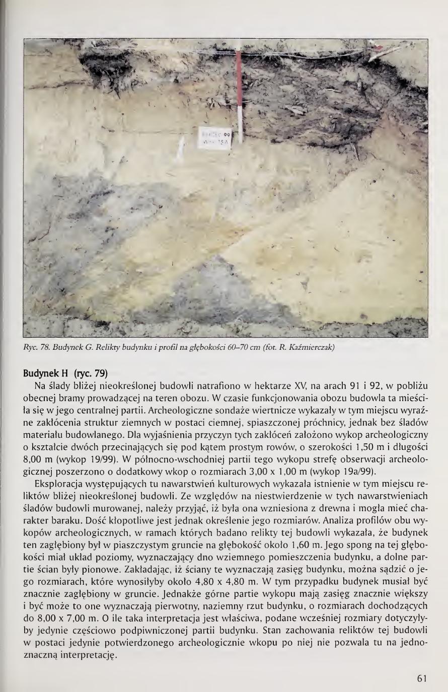 Kola 2000 page 61, Fig. 78 Building G photo, Building H intro