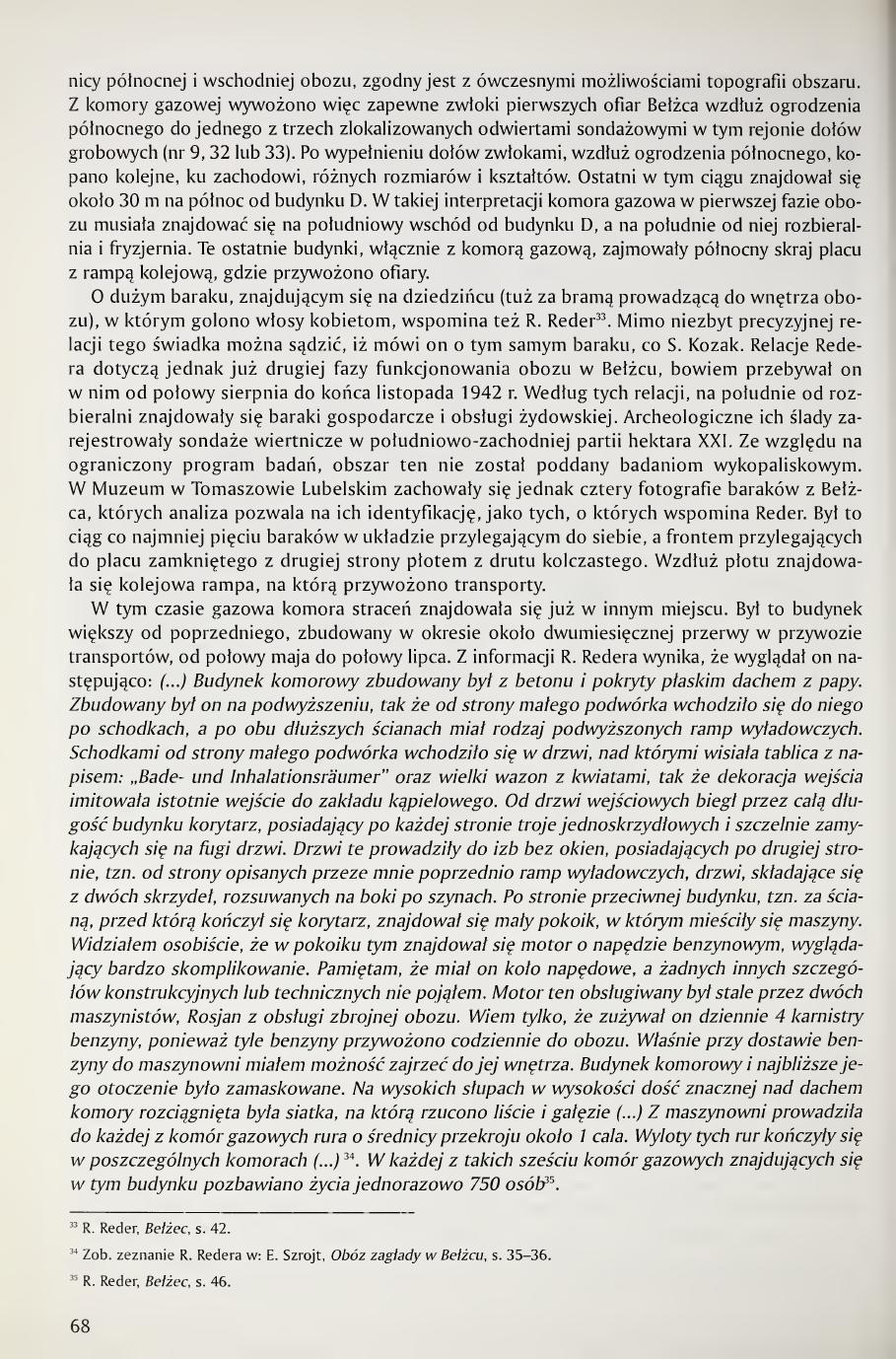 Kola 2000 page 68, first-phase gas chamber localization, Reder deposition on second-phase building