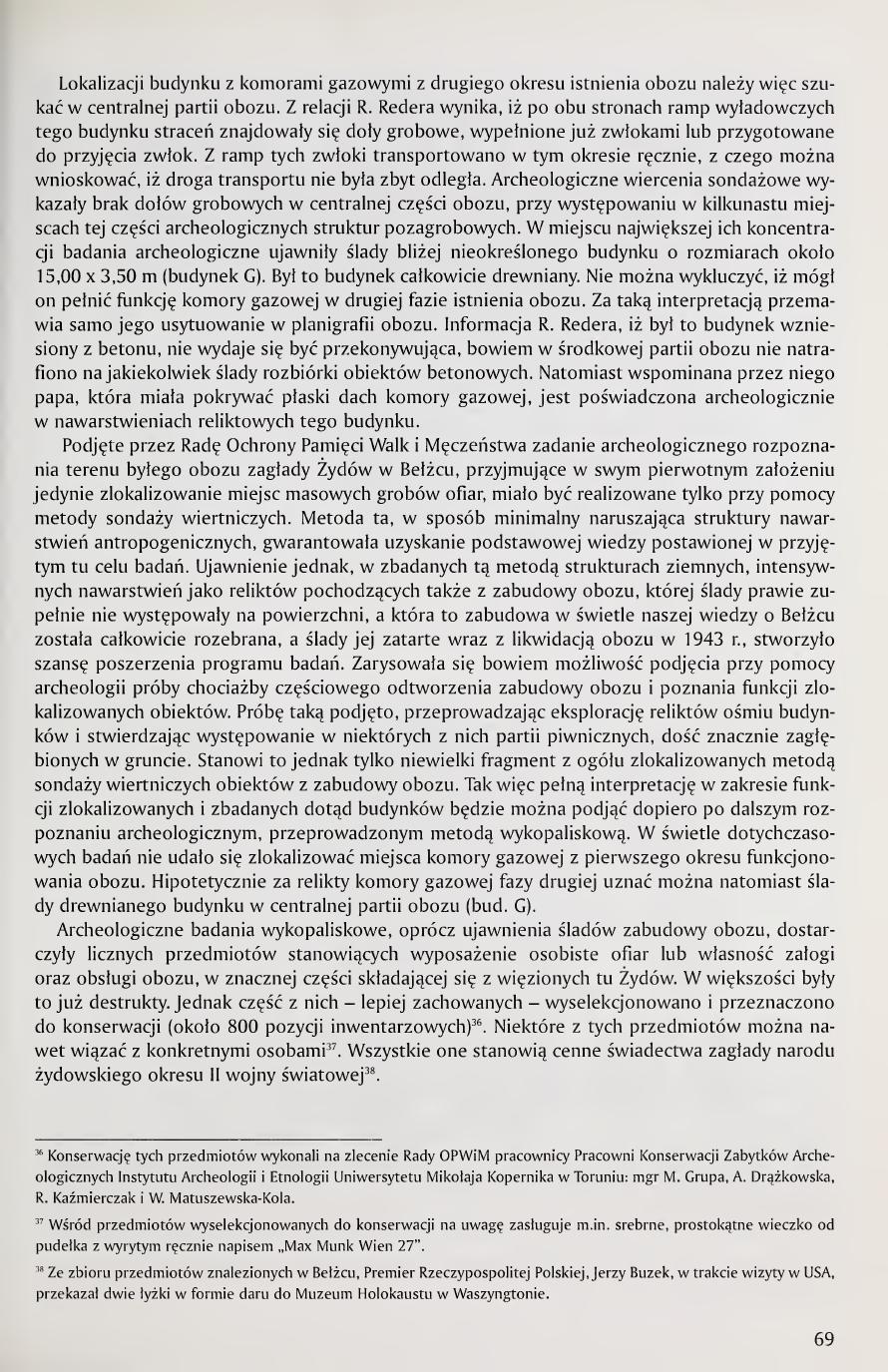 Kola 2000 page 69, second-phase gas chamber localization, conclusion paragraphs