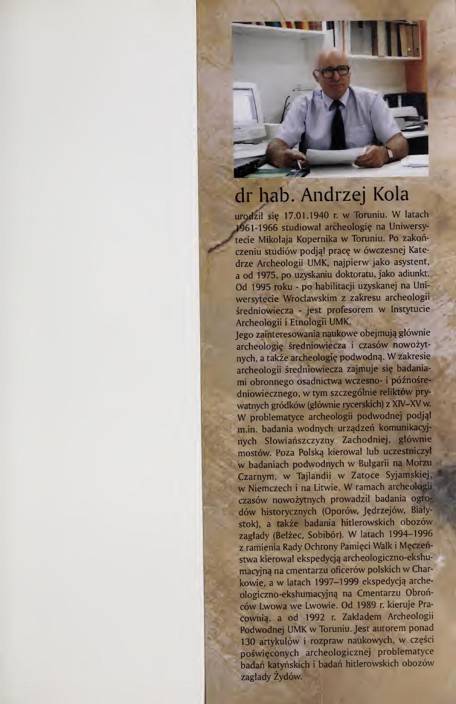 Kola 2000 page 85, author biography page with photograph